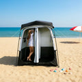 Outdoor Double Room Mobile Changing Tent Modern Shower Tent with Two Rooms for Fishing