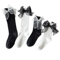 Bow Knot Lolita Socks Women's 2022 Japanese Breathable Calf Socks Thin Basic High Tube Jk Socks