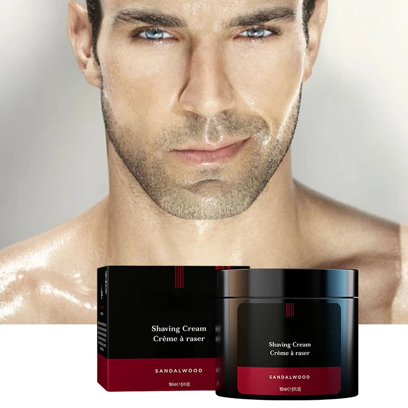 Manufacturer OEM ODM Organic Herbal Smooth Moisturizing Whitening Exquisite Face Care Shaving Cream for Man Clear Gel 150ml