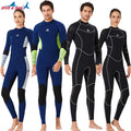 Wholesale 3mm Neoprene Diving Suits Mens Full Body Bcak Zip Scuba Wet Suit Women Long Sleeve Keep Warm Adults Snorkeling Wetsuit