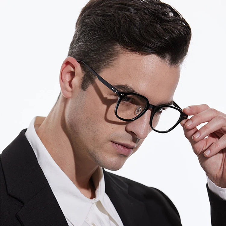 Luxury Eyewear Man Eyeglasses Parts Ultra Light Fashion Optical Prescription Glasses Frame Woman TR90 Acetate Glasses Man