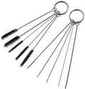 BT-66 Mini Airbrush Cleaning Brush Set Kit 10 PCS Including 5 Brushes and 5 Cleaning Pokers Makeup Tools