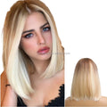 Hot Sales Straight Bob Short Wigs Synthetic Hair Wigs Ombre Golden Brown Gray Pink Synthetic Hair Wig for Women Hair