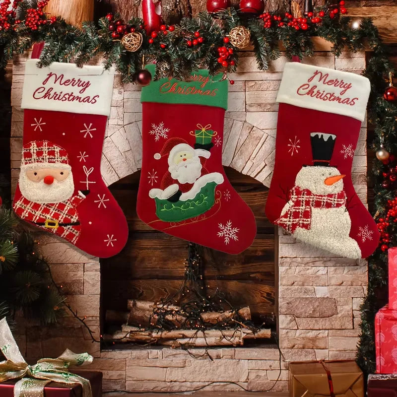 New Cross-border Gift Cartoon Snowman Navidad Decoration Xmas Pendant Christmas Stocking
