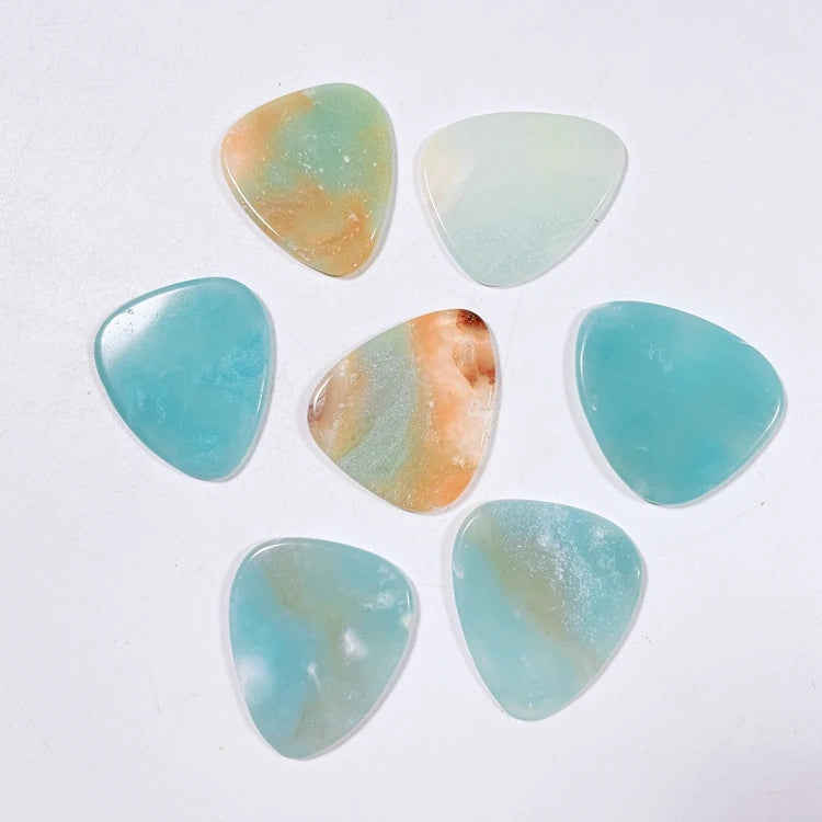 Huiying Hot selling gemstone amazonite guitar picks