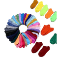 2026 Wholesales Casual Breathable Thick Solid Color Sock Womens Candy Silica Gel Colorful Cotton Low Cut Socks for Girls