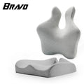 Bravo Memory Foam Seat Cushion and Lumbar Back Cushion Tailbone Seat Cushion