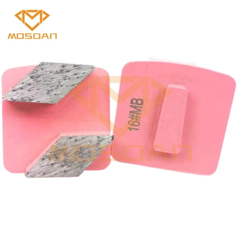 Redi Lock Double Rhombus Diamond Segment Scanmaskin Grinding Shoe for Concrete Terrazzo Floor