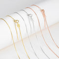 Wholesale 18 Inch S925 Sterling Silver Snake Chain Pin Adjustable Ball Choker Necklace DIY Jewelry Components Universal Chain