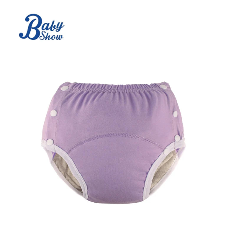 Cheap Reusable Adult Cloth Diaper XL Printed Panty Cotton 2 Snaps Severe Urinary Incontinence Adult Diaper for Elderly