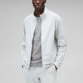 Wholesale Custom Men's Spring Casual Stretch Nylon Stand Collar Full Zip Long Sleeve Jacket OEM Service