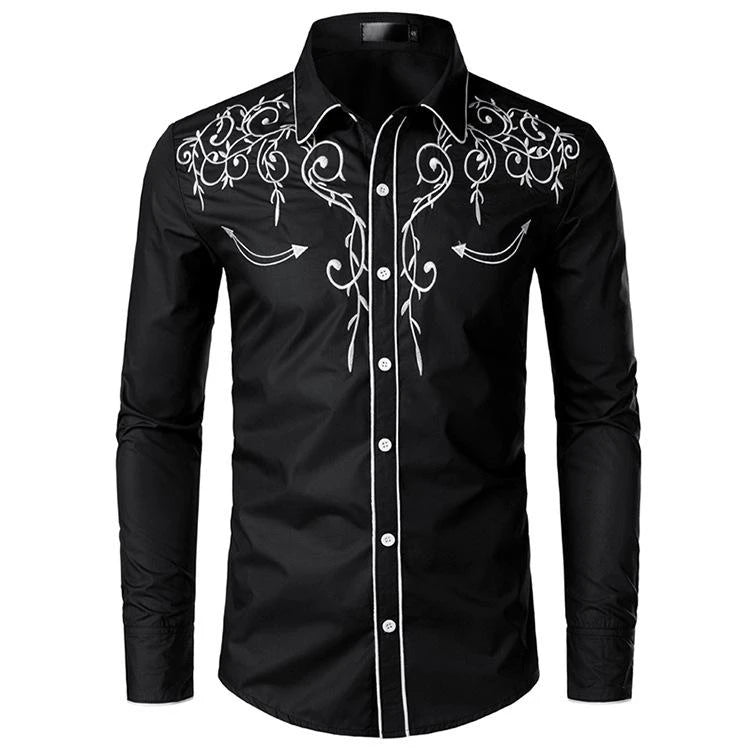 The New Design Male Dress Shirts Tops for Men Full Printed Shirt for Men
