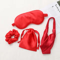 RTS 4pack Eye Mask Set with Eye Mask Hair Band Hair Scrunchies and Drawstring Bag