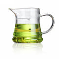 High Clear Brosilicae Glass Handmade Small Pitcher Coffee Tea Sharing Cup with Crescent Filter and Easy Pour Spout MegaBDM