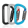 JRSGS Factory Custom Durable Safety 30KN Carabiner Climbing Aluminum Screw Locking Snap Hook S7111
