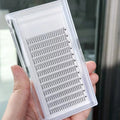 Flourishing Lashes Matte Natural Black Premade Faux Mink Korean PBT Fibers Eyelashes Natural Long Lashes Tray Fans Eyelash