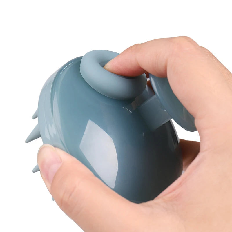 Handheld Silicone Scalp Shampoo Massage Brush Washing Shower Hair Scalp Massager Brush Bath Hair Cleaning Brush Comb