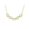 High Quality CZ Stone Plated Gold Designer Simple 925 Sterling Silver Woman Cute Choker Necklaces for Women