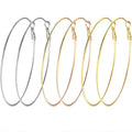 In Stock Aretes De Moda Fashion Fine Jewelry Earrings Wholesale18k Gold Plated Stainless Steel Hoop Earring for Women