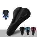 Soft Silicone Padded Bike Seat Cover Comfortable Breathable Anti-Slip Bicycle Saddle Cover for MTB Mountain Road Bike Simple