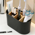 Bathroom Toothbrush Holder for Countertop Accessories Set Bamboo Storage Organizer