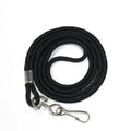Bestom Economic Polyester 3mm Black Lanyard Factory Price Name Badge Holder Office Staff Visitor One Time Use