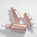 1 Oz Pink Coated Glass Essential Oil Dropper Bottle Rose Gold Glass Aromatherapy Travel Container 10ML 15ML 30 ml 50 ml 100 ml