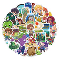 50PCS Funny Farm Game Cartoon Chicken Decals Junimo Stardew Valley Sticker