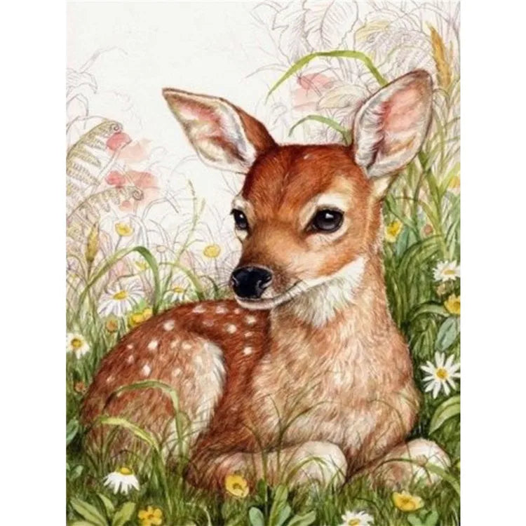 Animal Deer DIY Diamond Painting 5D Fashion Wall Art Rhinestone Canvas Paint Diamond Painting Wholesale