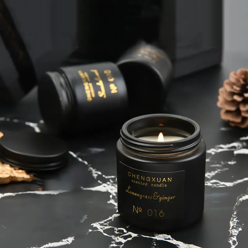 Custom Logo Long Lasting Aromatherapy Soy Wax Candle Holiday Scented Spiritual Candles With Gift Box