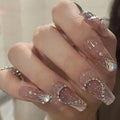 BIN Wholesale False Nail Tips Artificial Fingernail Press on Nails French Full Art Round ABS Full Cover Gel Polish