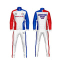 Free Design Your Own Red Blue Custom Logo Unisex Men White Breathable 100% Polyester Winter Tracksuits New Designs