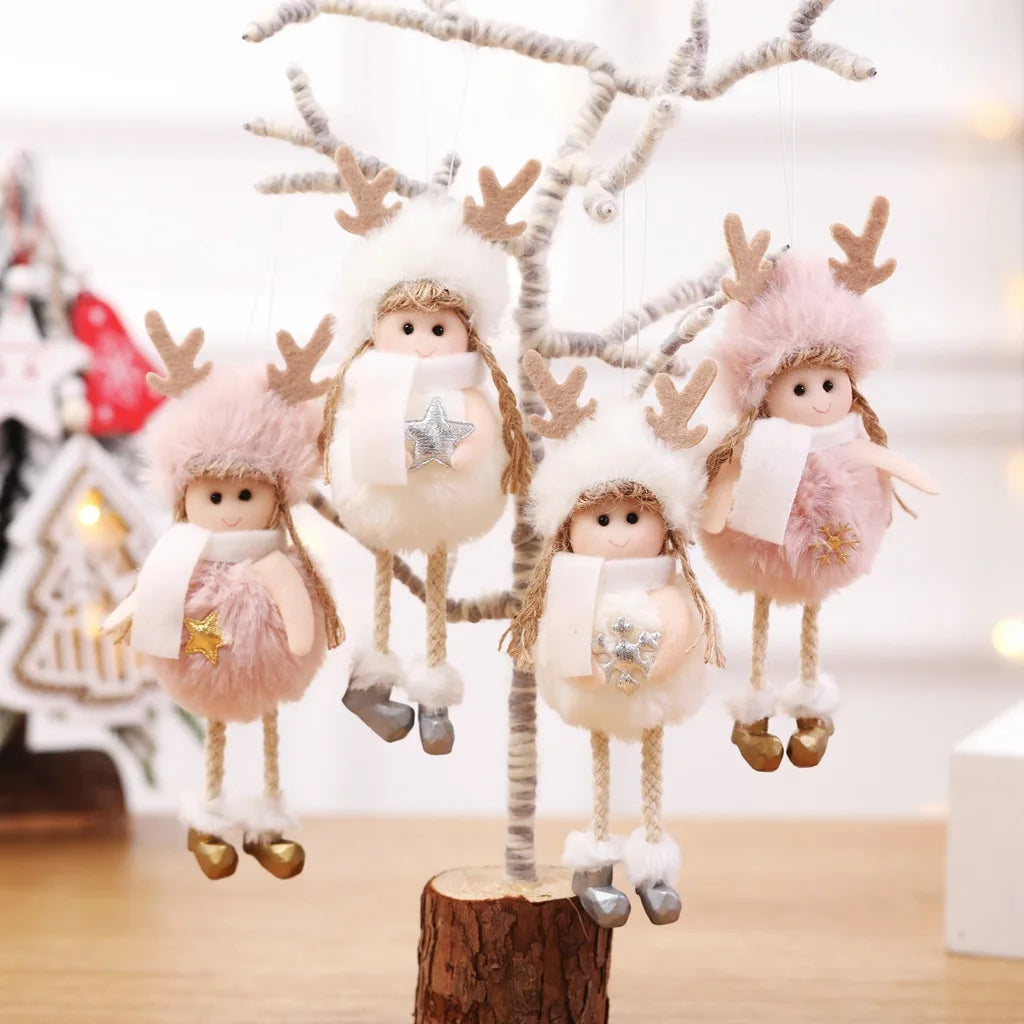 Christmas Angel Doll Christmas Tree Hanging Ornaments Pendant New Year 2022 Decor Christmas Decorations for Home Navidad 2021