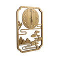 2024 Latest Hollow Wood Design Wall Clock With Custom Style for Home and Office Decoration