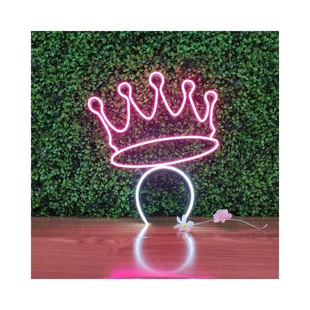 Headband Neon Sign 5V USB Rechargeable Battery Powered Led Sign Custom Battery Powered Neon Signs