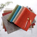 Ychon Waterproof Place Mats Washable Indoor Outdoor Place Mats for Dining Leather Heat Resistant Placemats