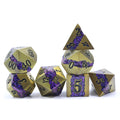 Hot Sale New D&d Dice Polyhedron Dice Dungeons and Dragons Custom Metal Stripe Rpg Dnd Dice Set