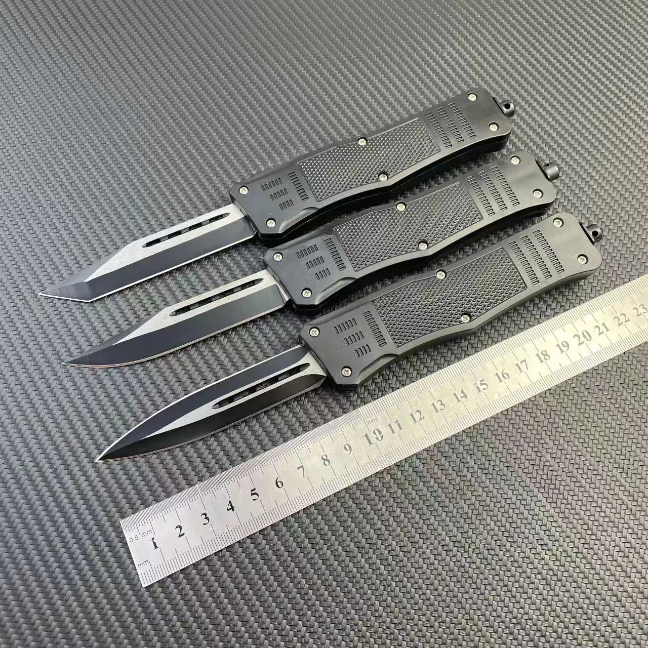Black Handle Express Tool Knife Outdoor Portable High Hardness Tactical Survival Folding Knife for Self Defense