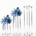 Newly Popular Acrylic Flower Rack Transparent square Wedding Props Window Display Circular Crystal Wedding Guide