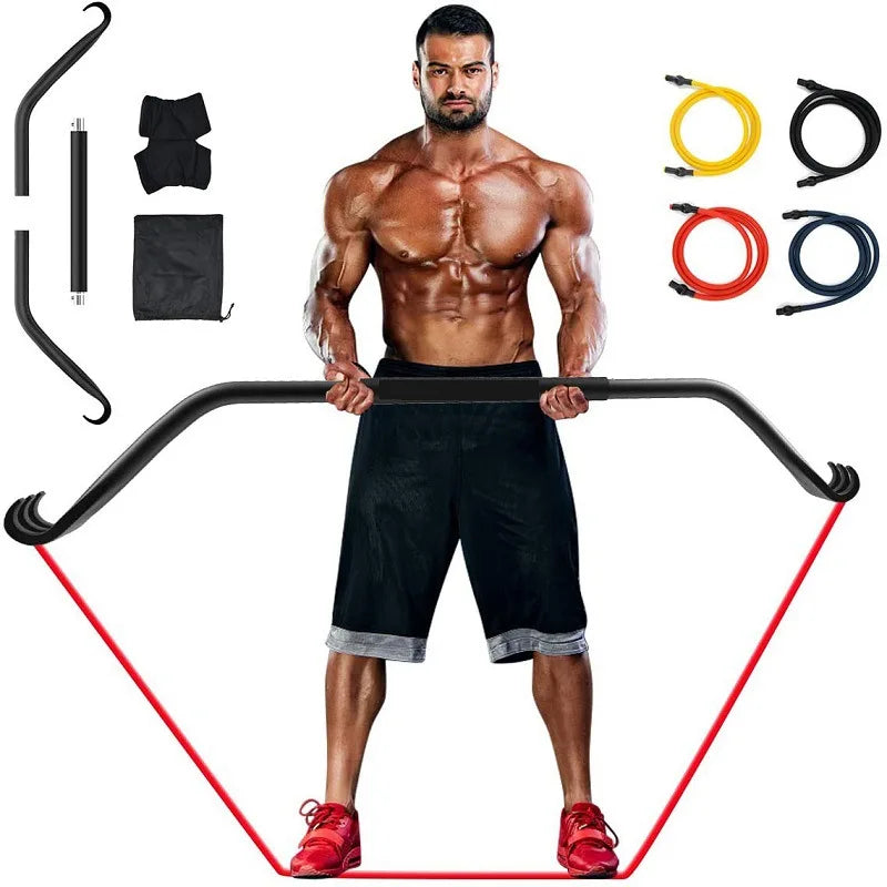 Portable Outdoor Fitness Equipment Kit Home Gym Workout Gorilla Bow Resistance Bands for Weightlifting Exercise Fitness Function