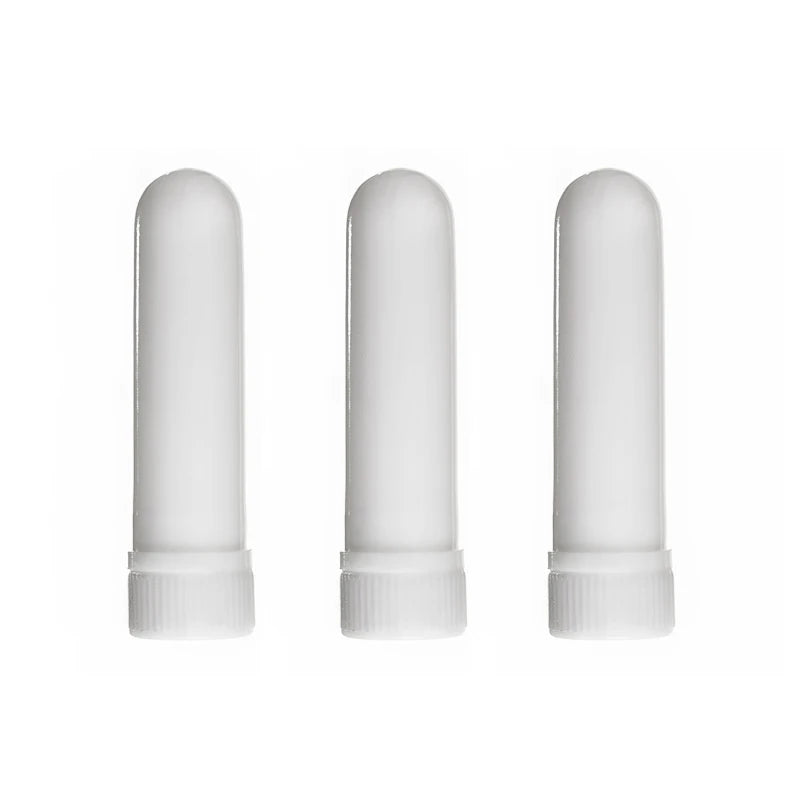 PP DIY Aromatherapy Nasal Inhaler Tubes Best Quality White Black 8x51mm Sticks for Essential Oils Cosmetic Use