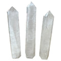 White Natural Big Crystal Wand Tower 30-40cm clear Quartz Point Fengshui