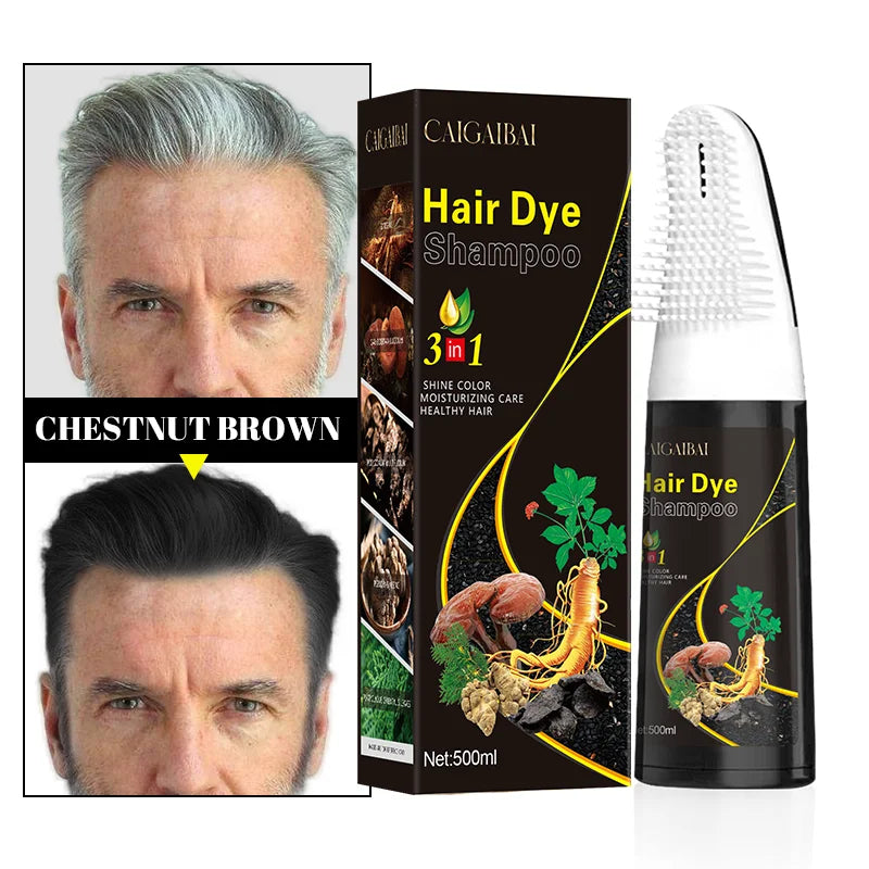 High Quality Ammonia Free Black Hair Dye Shampoo the Black Magic Comb Hair Dye for Home Use