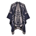 Wholesale 2024 Winter Fashion Ladies Cashmere Ponchos for Women Plaid Jacquard Pashmina Shawls Checkered Pattern Nepal Ponchos