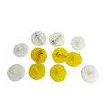 Wholesale OEM Logo Plastic Golf Ball Marker Yellow & White Round-Shaped Golf Tee Markers Custom Golf Play Tools & Accessories