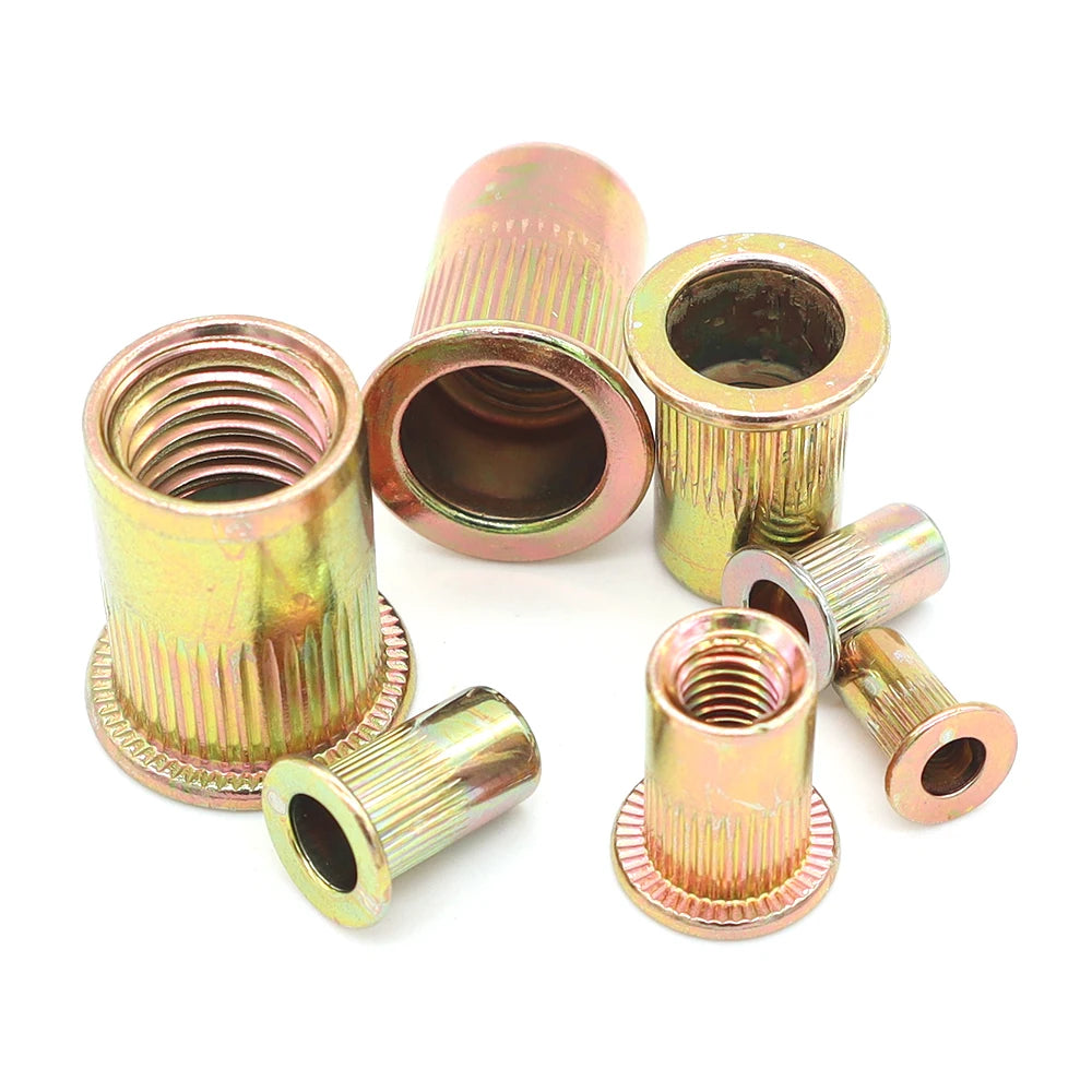 M3 Threaded SS304 Stainless Steel Inner Hex Rivet Nut Open End Half Hexagon Blind Rivet Nuts with Reduced Hex Head Rivet Nut