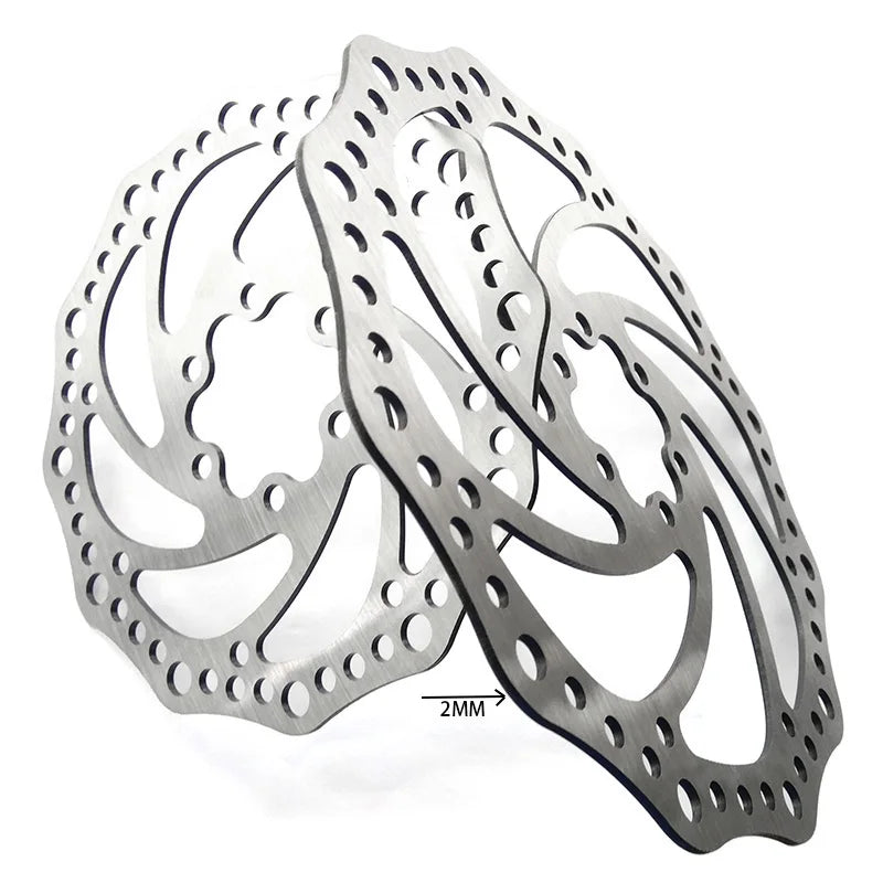 New Image Bicycle Disc Brake Rotors 140mm 160mm 180mm 203mm Cyclocross Bike Brake Disc 44mm for Mountain Road MTB BMX Bike