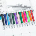 Hot Sale Custom Logo Advertising Banner Retractable Plastic Pen Novelty Colorful Promotional Gift for Office Sports Body Type