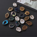 Natural Agate Crystal Geode Wealth Basin Energy Stone Electroplated Sweater Chain Women Stone Necklace Pendant