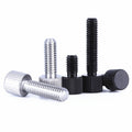 M2 M2.5 M3 M4 M5 M6 Metric Black 304 Stainless Steel/Aluminium Knurl Flat Head Hand-Tightening Chassis Thumb Screw Bolt Toolless